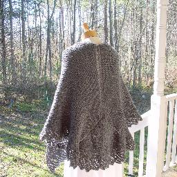 Back of Grey Shawl