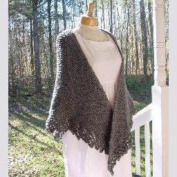 Front of Grey Shawl